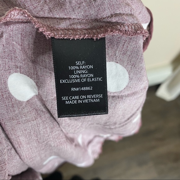 Torrid Walnut polka dot challis midi dress. Size 2. - Picture 7 of 14